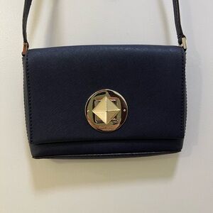 Kate Spade Navy Newbury Lane Sally Crossbody Bag with Gold Hardware